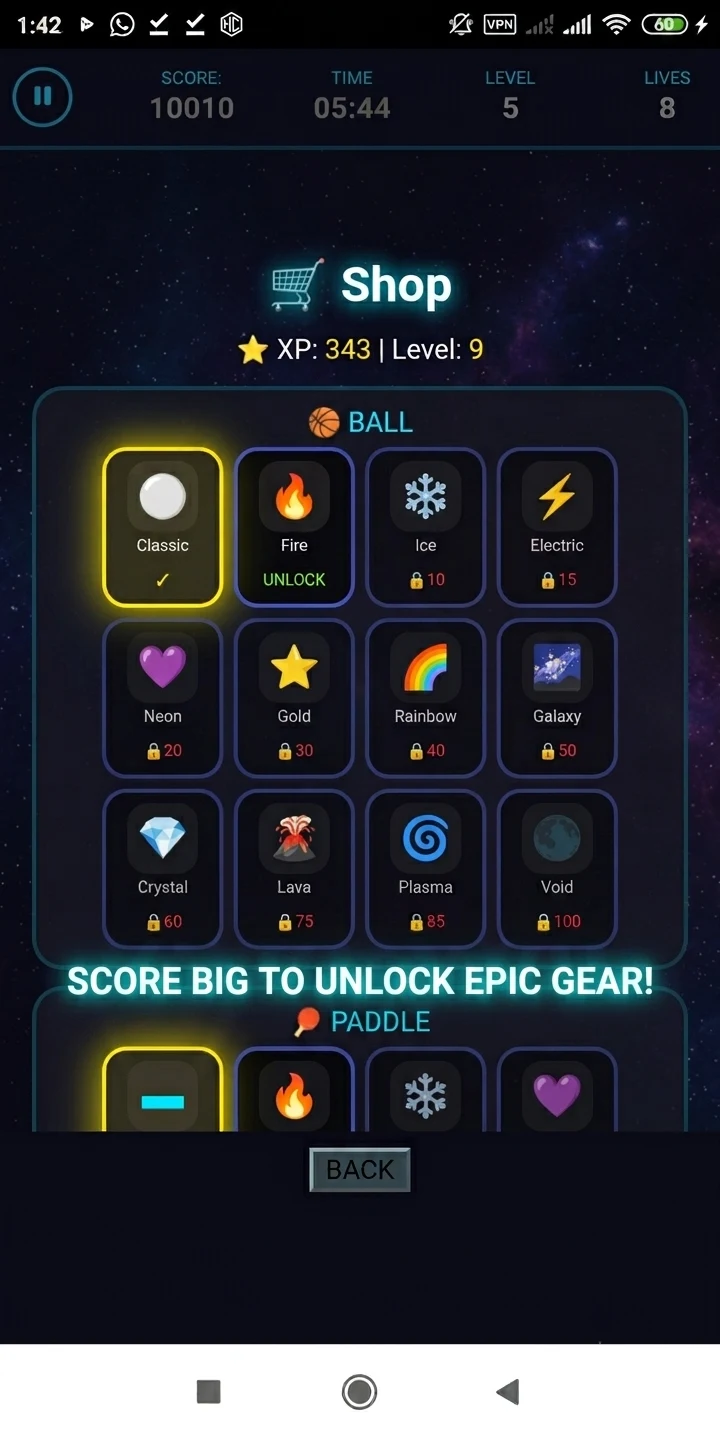 Block Breaker Deluxe pro screenshot